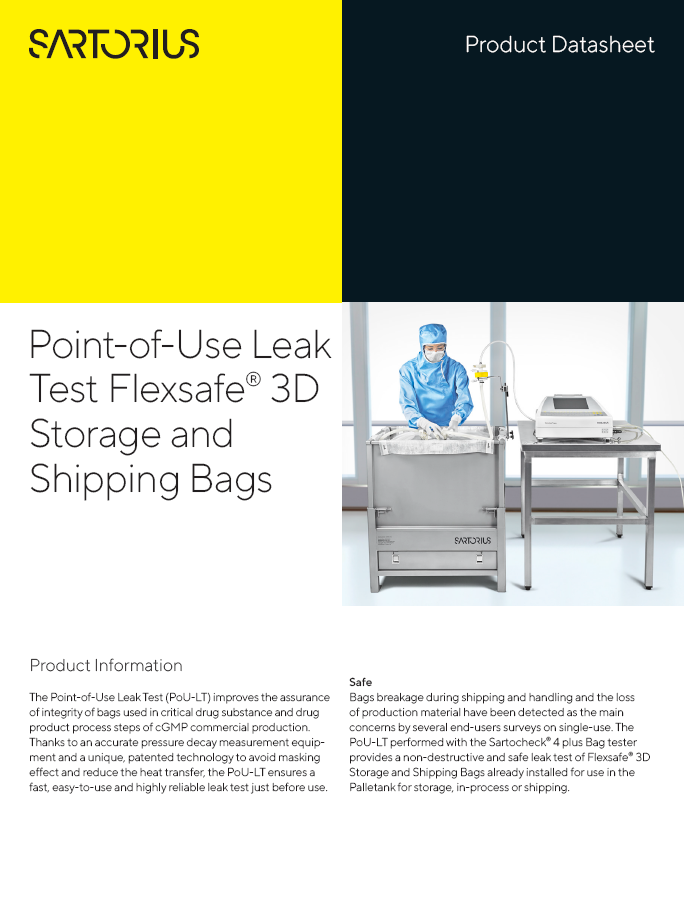 Flexsafe® 3D vreće za pohranu i transport - Sartorius Croatia