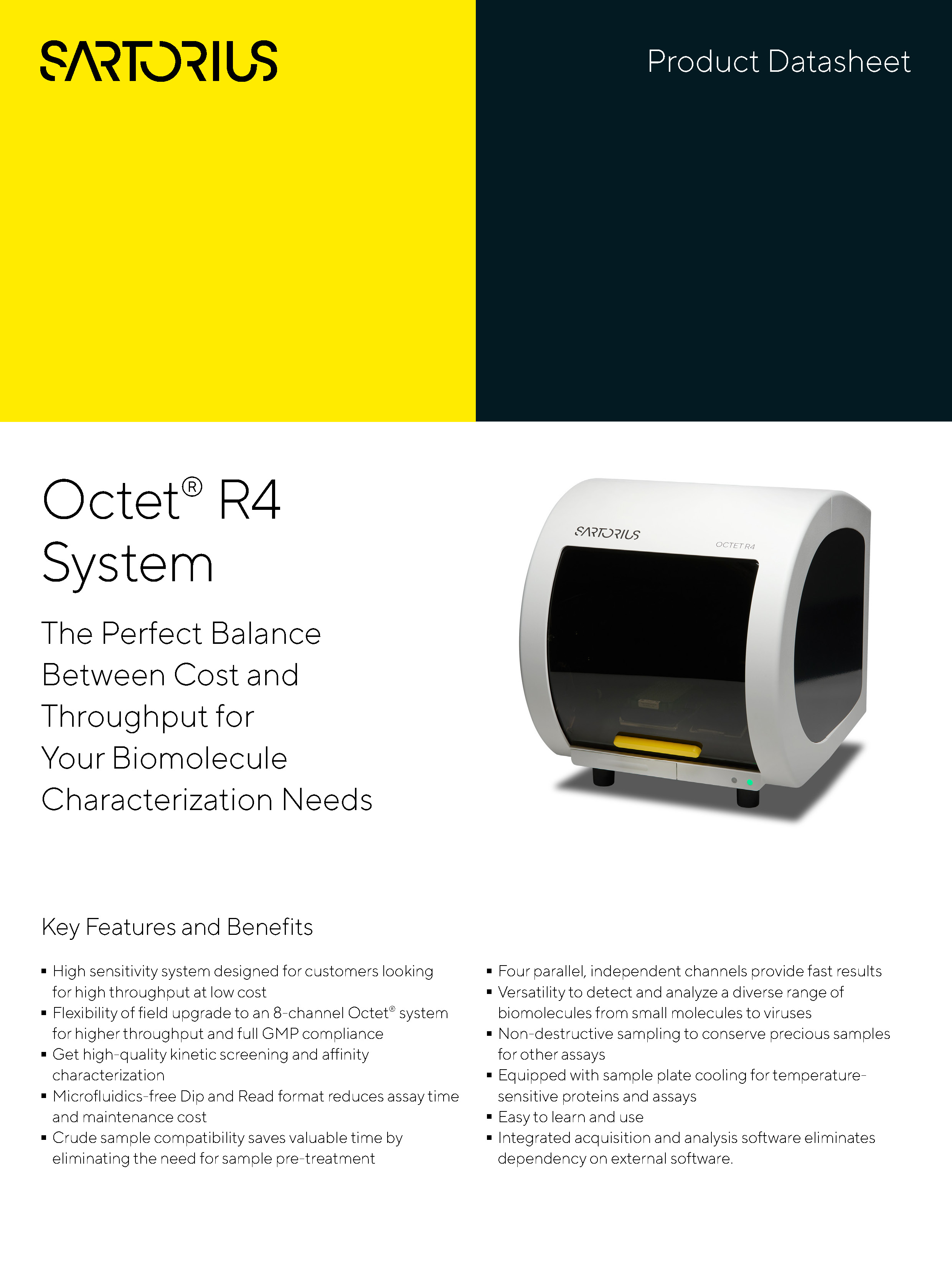 Octet® R4 sustav - Savršena ravnoteža između cijene i protočnosti za potrebe karakterizacije vaših biomolekula - Sartorius Croatia